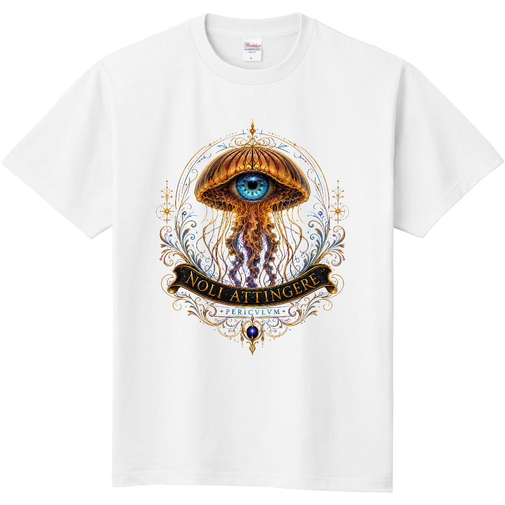 NOLI ATTINGERE|瞳を宿す神秘クラゲTシャツ (パシフィック・シーネットル)
