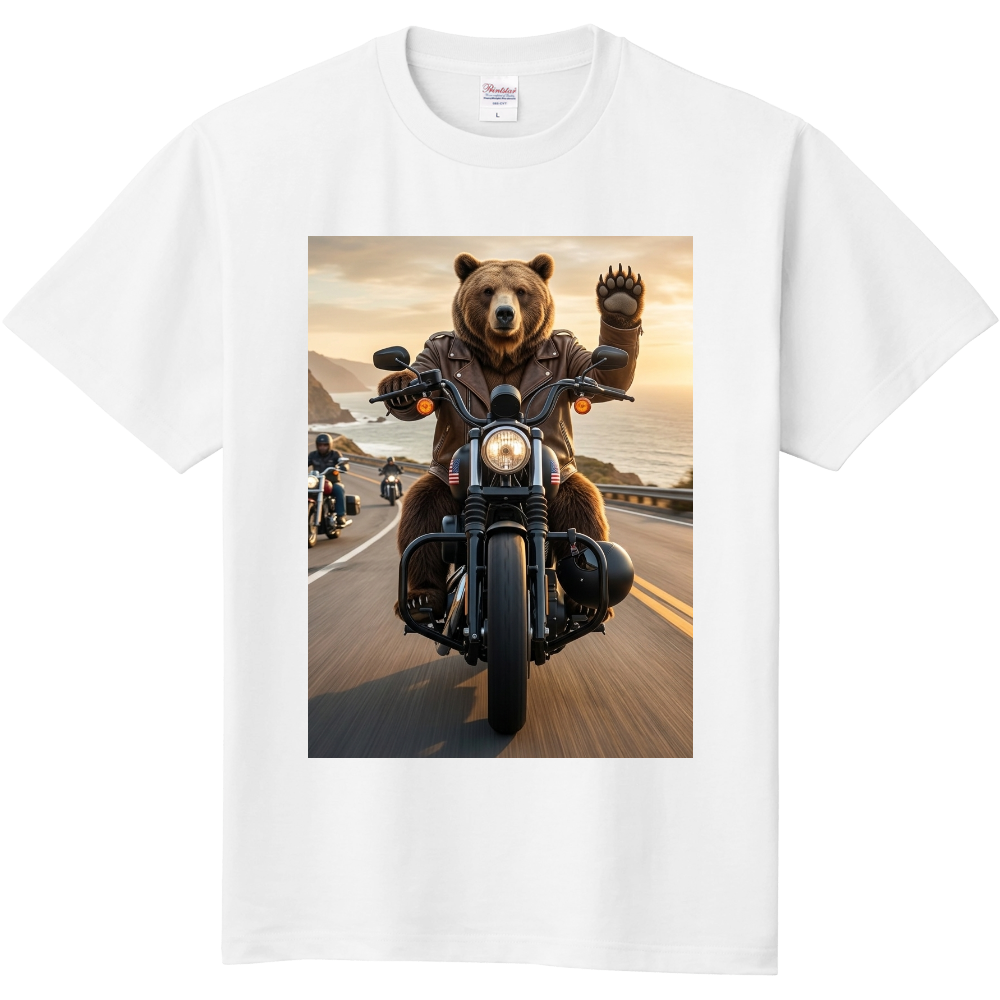 ツーリングするクマ　bear rider 1