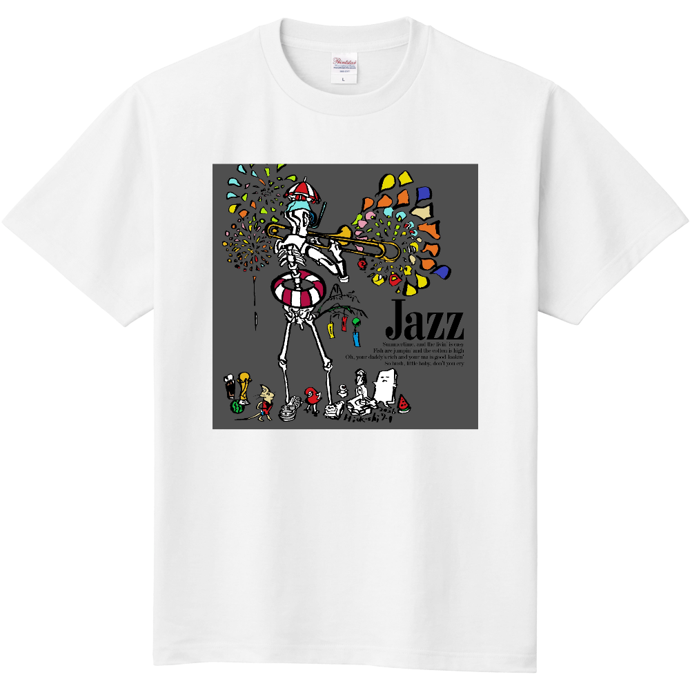 ジャズTシャツ トロンボーン花火