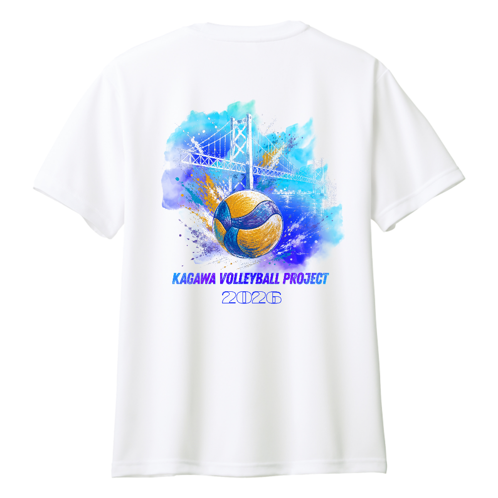 2026年香川バレー強化プロジェクト Tシャツ ホワイト