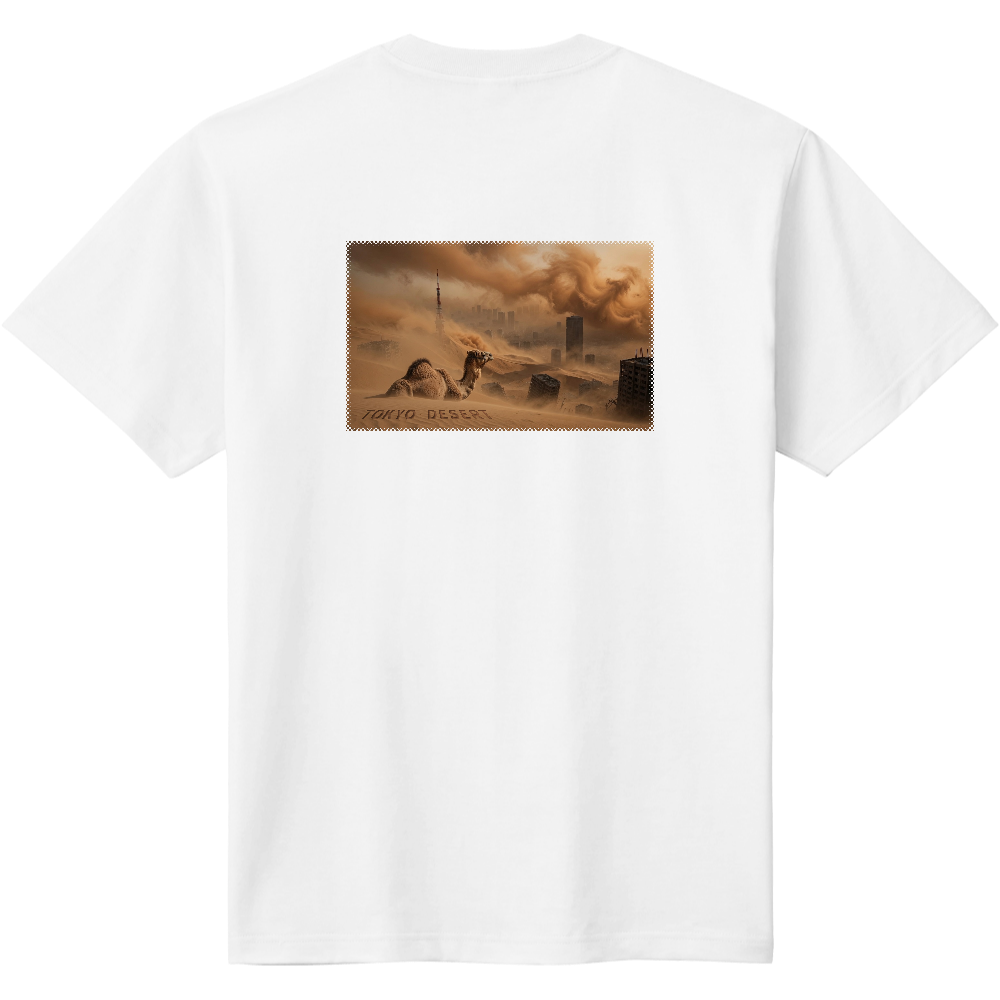 東京Tシャツ<砂嵐・背面>
