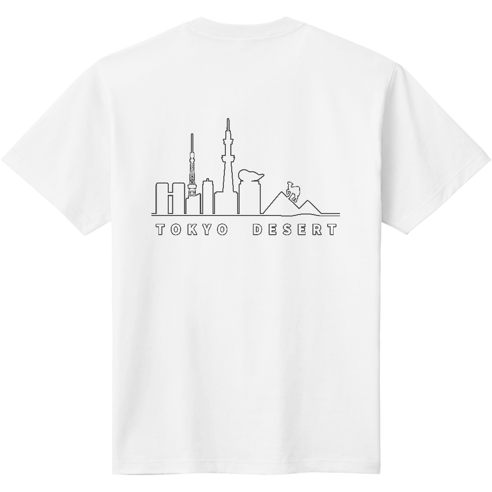 東京Tシャツ<輪郭・背面>