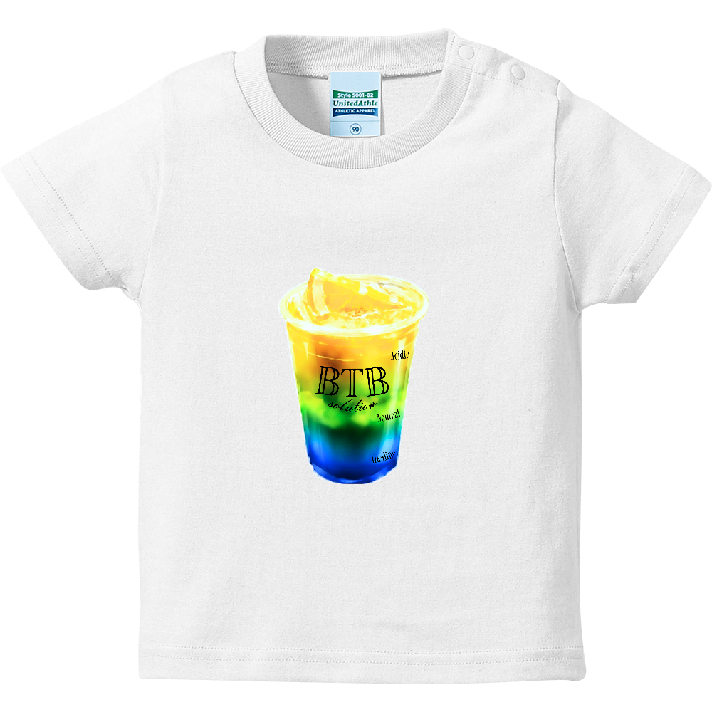 【90】BTB溶液がわかるTシャツ［絵柄中サイズ］