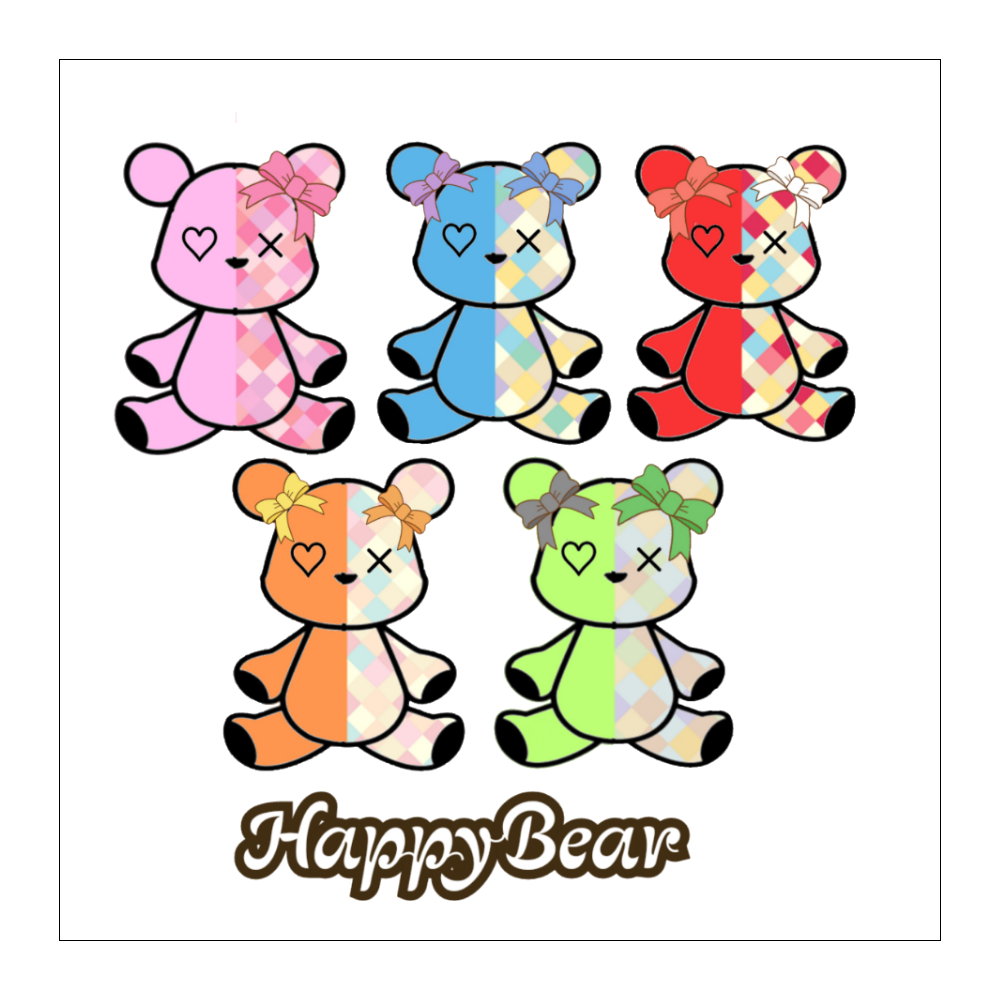 Happy♡Bear♡シール