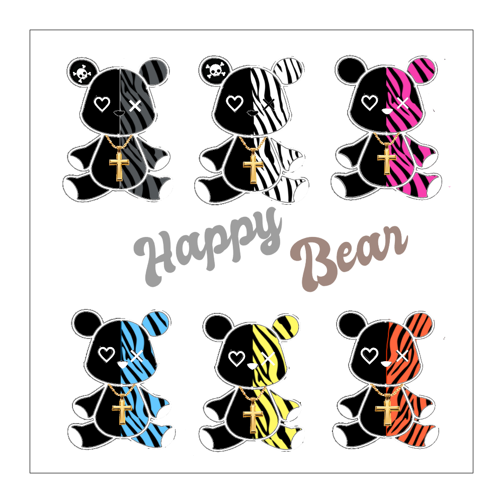 Happy♡Bear♡シール