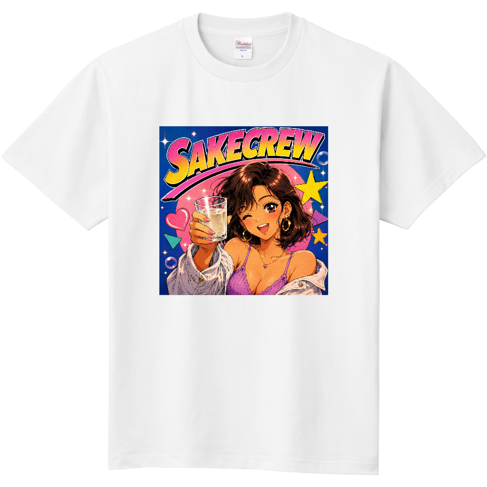 SAKECREW 乾杯ガール Tシャツ