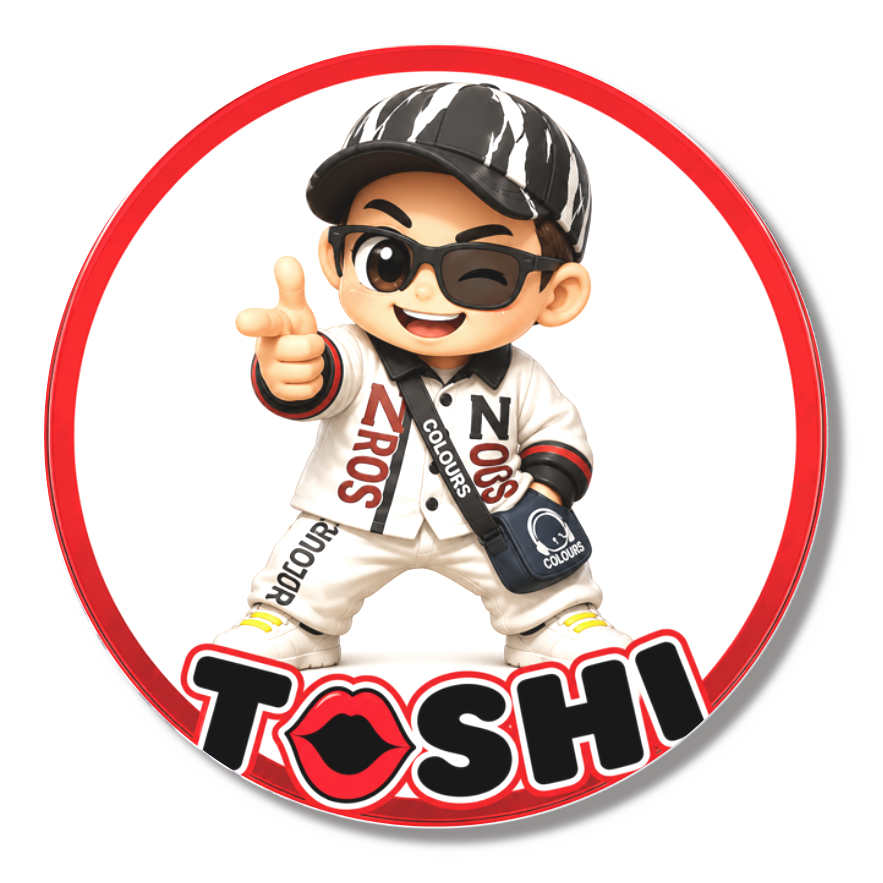 TOSHI リップロゴ 缶バッジ