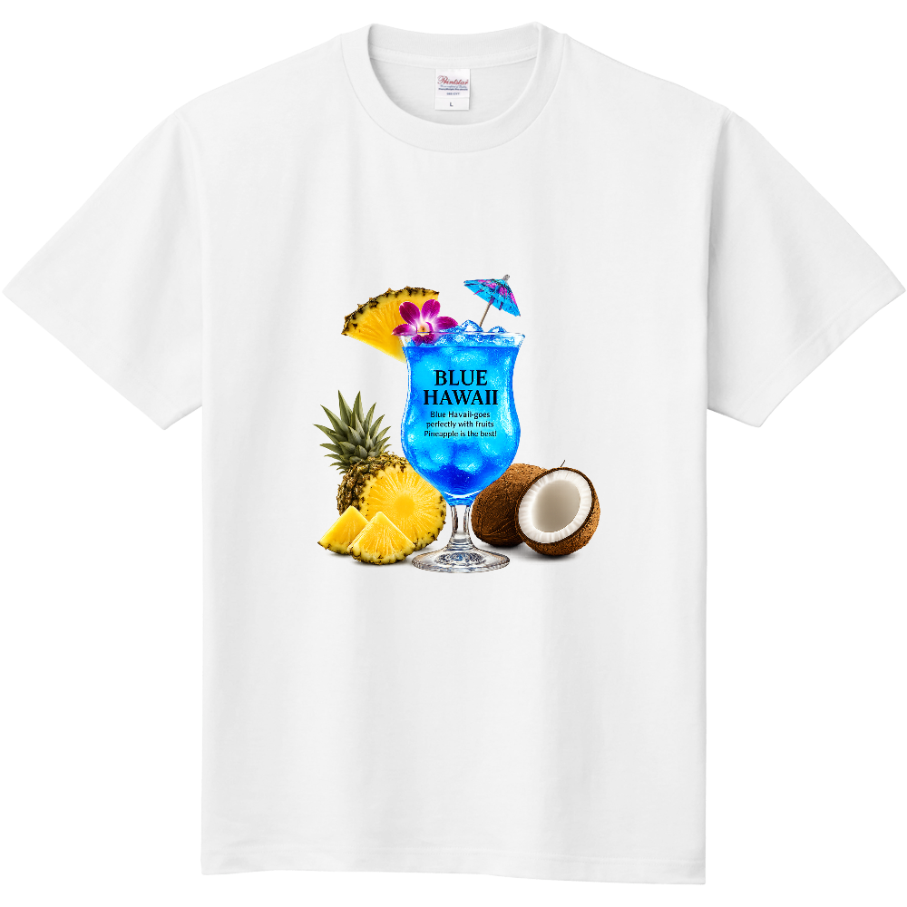 BLUE HAWAII — Tropical Cocktail Paradise T-Shirt
