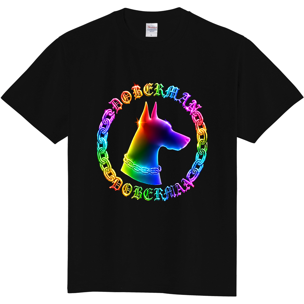 Rainbow Luxe Doberman Tee(レインボー・リュクス・ドーベルマン)
