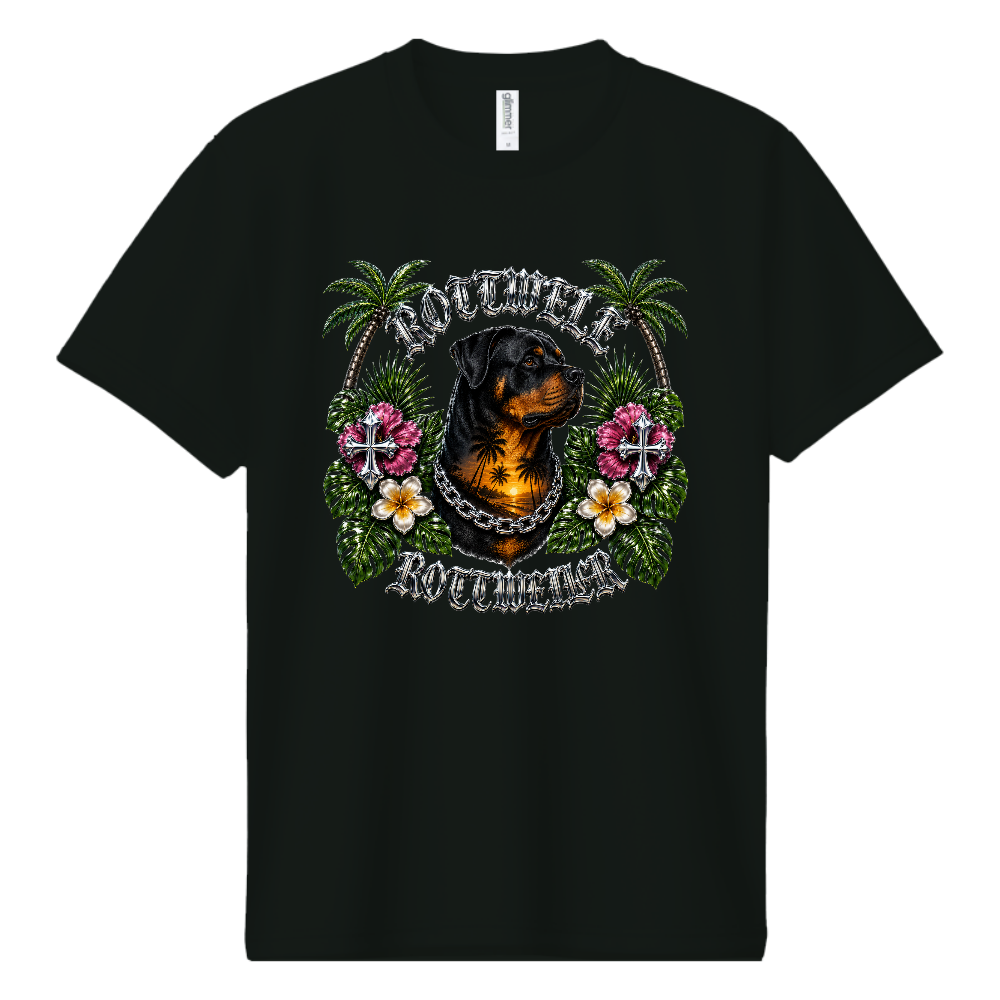 ロットワイラードライTシャツ 第5弾 「TROPICAL KING(トロピカルキング)」南国に君臨する、最強の存在感