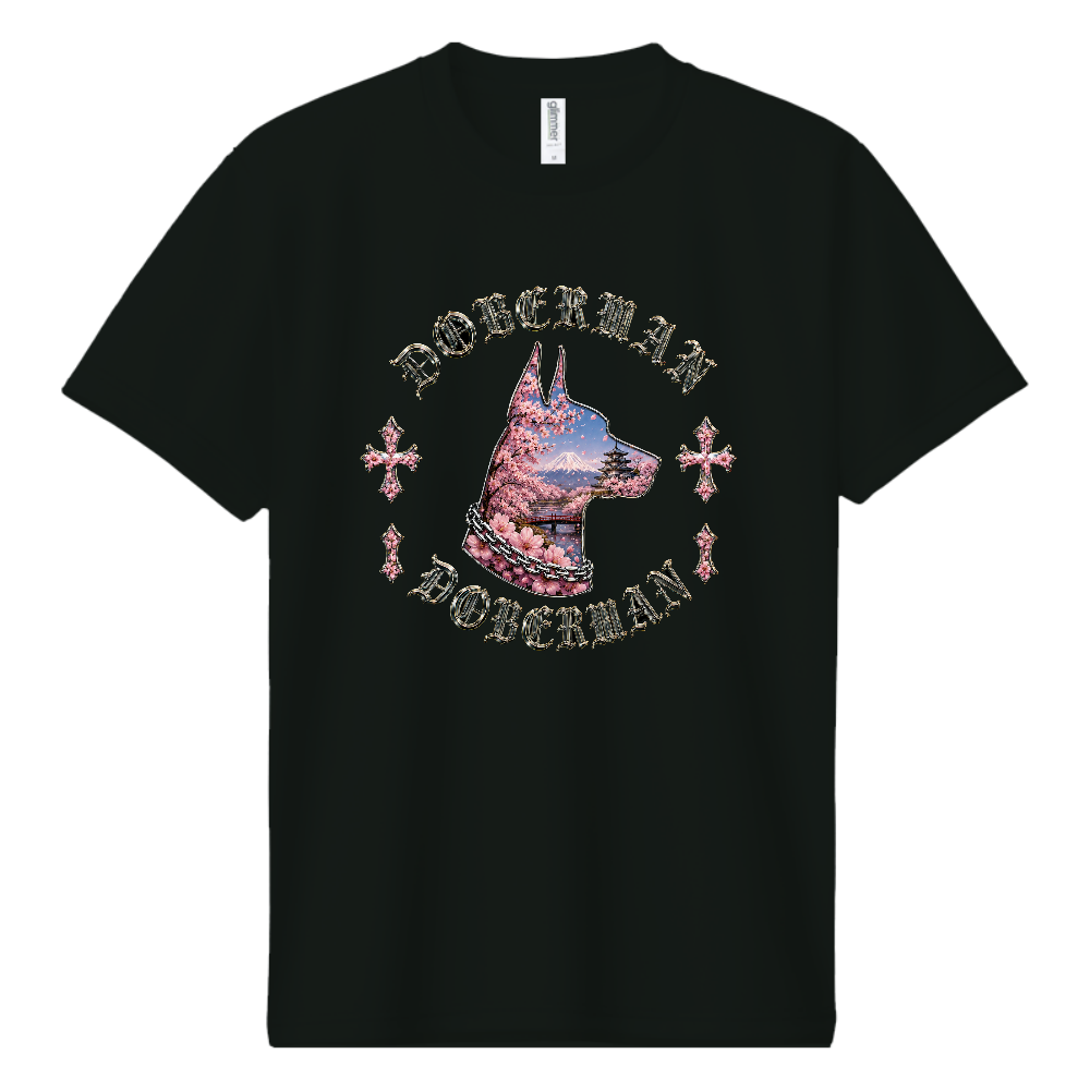 SAKURA BLOOM - 桜華 - ドーベルマンドライTシャツ 第三弾