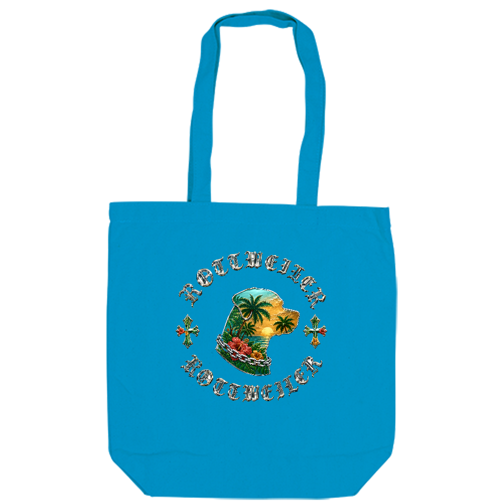 ROTTWEILER ALOHA CREST TOTE(ロットワイラー アロハ クレスト トート) 名前の意味 ロットワイラーの力強さと、ハワイの美しい夕景や南国の雰囲気を紋章(CREST)のようにデザインした、ラグジュアリーなリゾートコレクション。