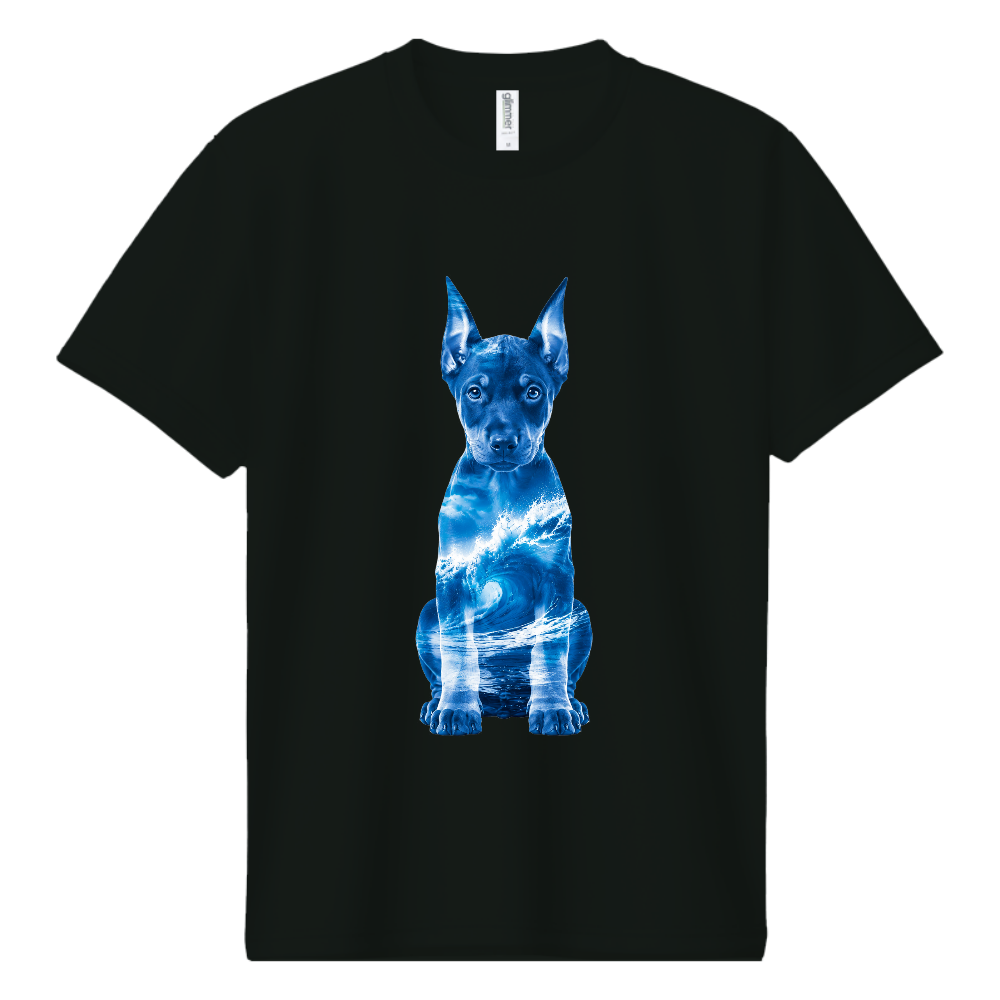 OCEAN DOBERMAN - Puppy Edition - 名前の意味 果てしなく広がる美しい海（OCEAN）と、愛らしいドーベルマンパピーを融合したデザイン。爽やかさ・力強さ・可愛らしさを表現した特別なコレクションです。
