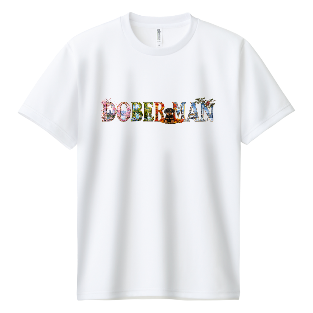 DOBERMAN 四季彩 - Shikisai Edition 名前の意味 「四季彩(しきさい)」は、日本の春・夏・秋・冬、それぞれの美しさを一つのデザインに込めたという意味です。桜、青空や海、紅葉、雪景色を「DOBERMAN」の文字に表現し、日本ならではの風景とドーベルマンの存在感を融合させたプレミアムデザインです。