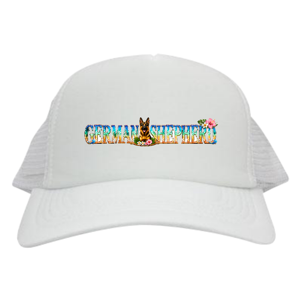 GERMAN SHEPHERD BLOSSOM LUXE CAP ― ジャーマンシェパード・ブロッサムラグジュキャップ ― 意味： 「誇り高きジャーマンシェパードの強さと、美しい花の気品を融合した特別な一品」