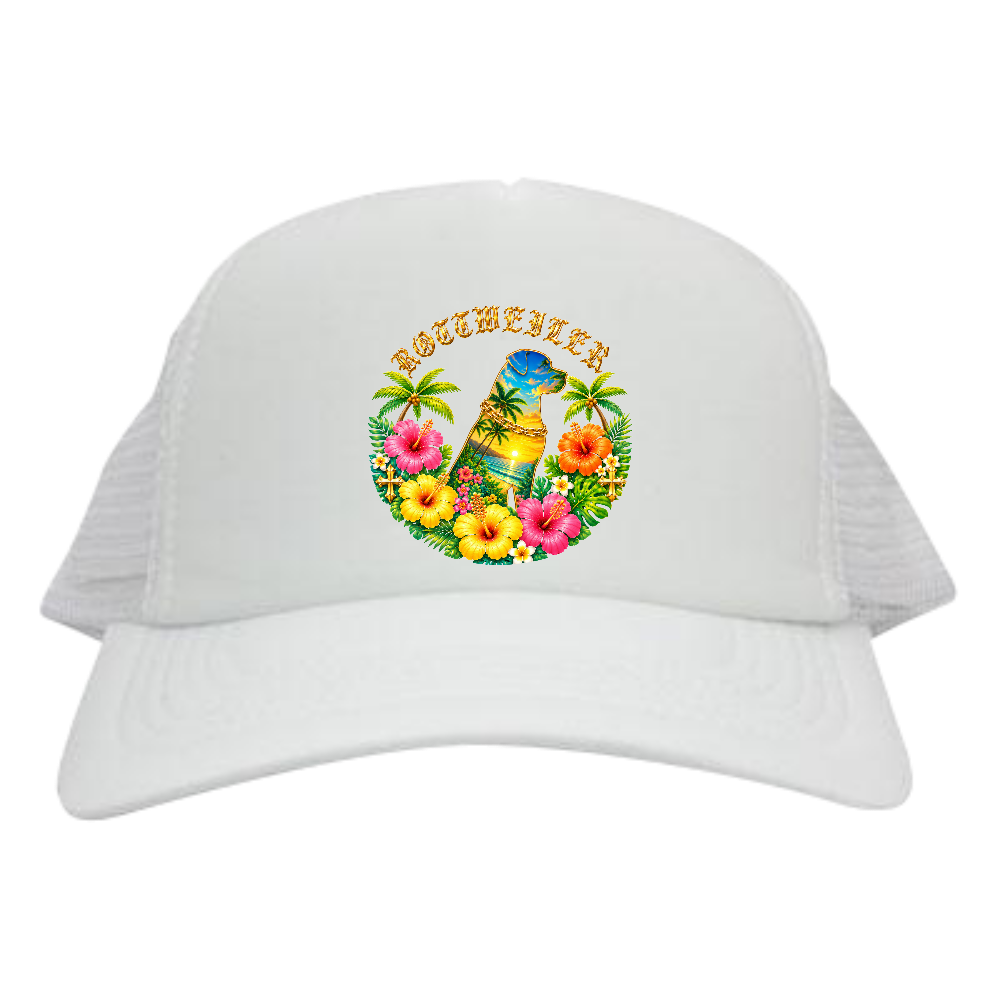 ROTTWEILER TROPICAL LEGEND ― ロットワイラー トロピカルレジェンド ― 名前の意味 TROPICAL（南国・楽園）＋ LEGEND（伝説） 力強く堂々としたロットワイラーの存在感に、南国の自由・華やかさ・特別感を融合した「伝説のロットワイラー」を表現した名前です。