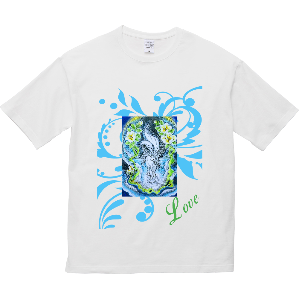ビッグシルエットTシャツ 海に舞い降りたペガサス