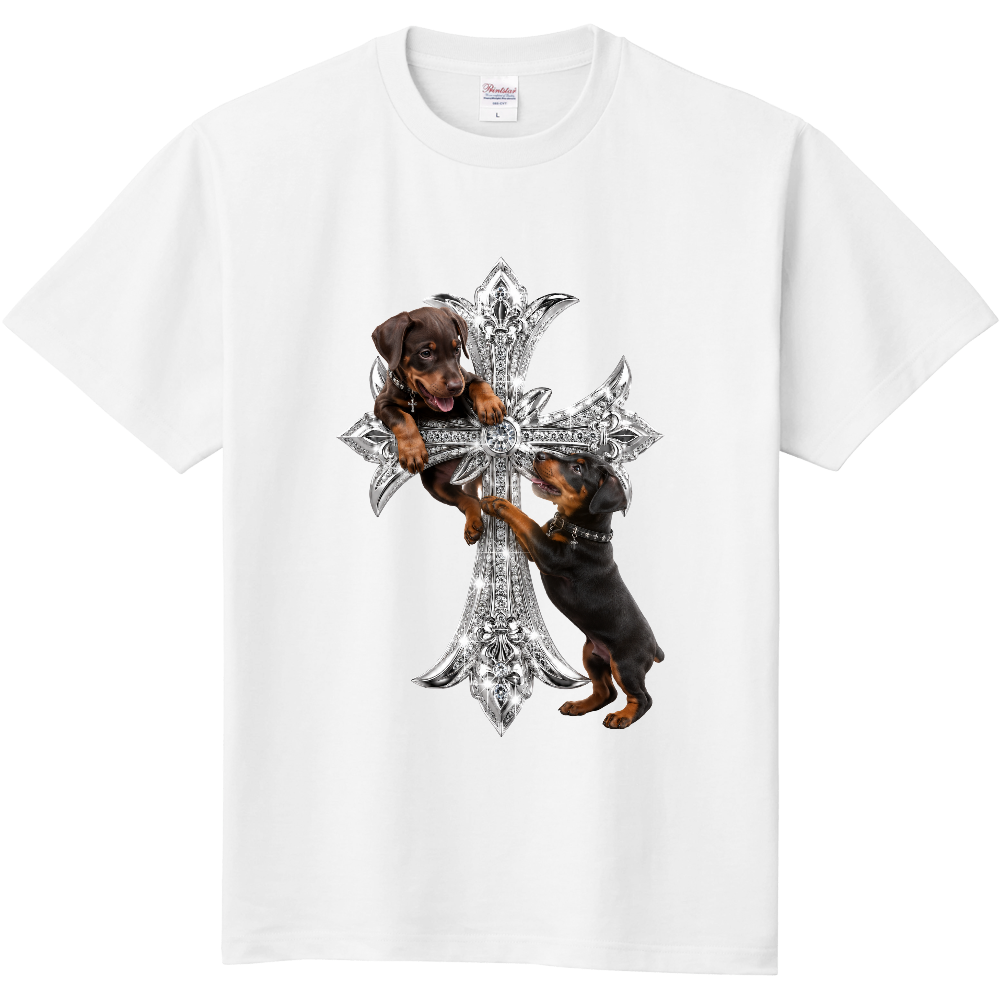 ROYAL CROSS DOBERMAN DUO ― Platinum Guardian Edition ― 意味:王者の守護者・絆を刻むプラチナクロス