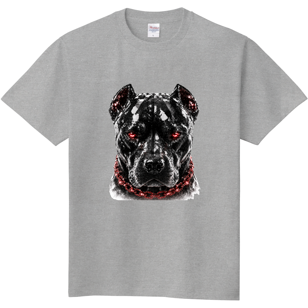 PITBULL BLACK DIAMOND ― 王者の強さ ― 意味： 圧倒的なパワーと揺るがない存在感を持つピットブル。 ブラックダイヤモンドの力強い輝きと、レッドダイヤモンドの情熱を宿したデザイン。