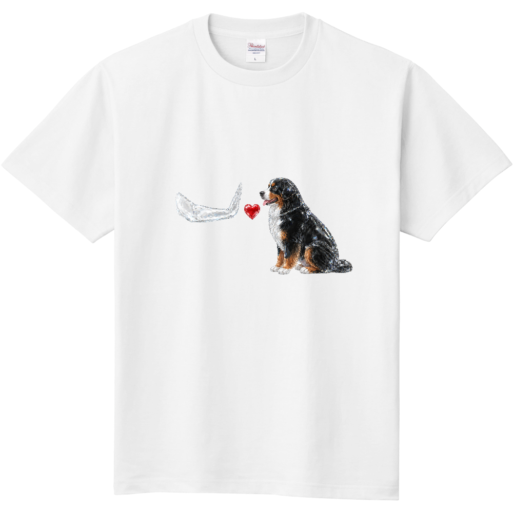 BERNESE CRYSTAL LOVE CRYSTAL → 透明感ある輝き、純粋な心、特別な存在感を表現。 LOVE → 家族への深い愛情、一緒に過ごす時間、永遠の絆を意味。
