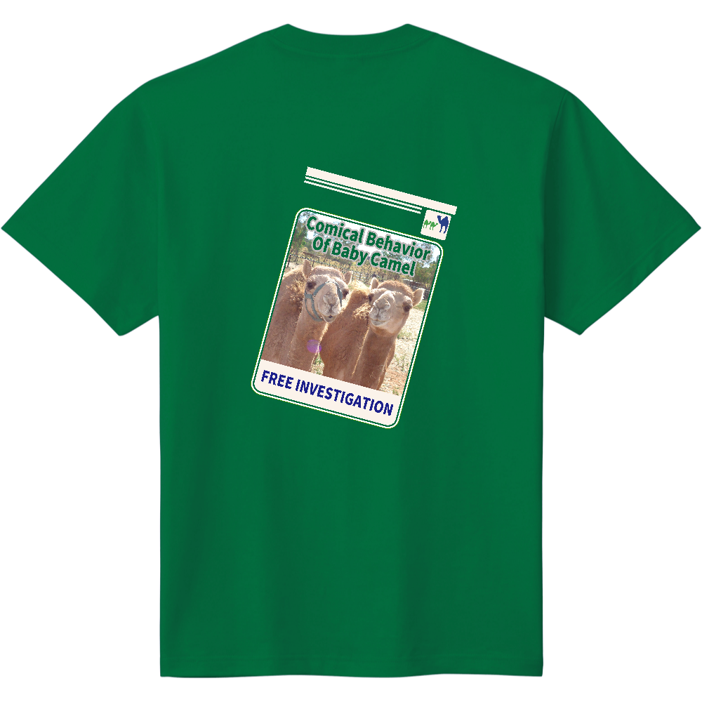 自由研究Ｔシャツ＜学習帳（透過・背面＞