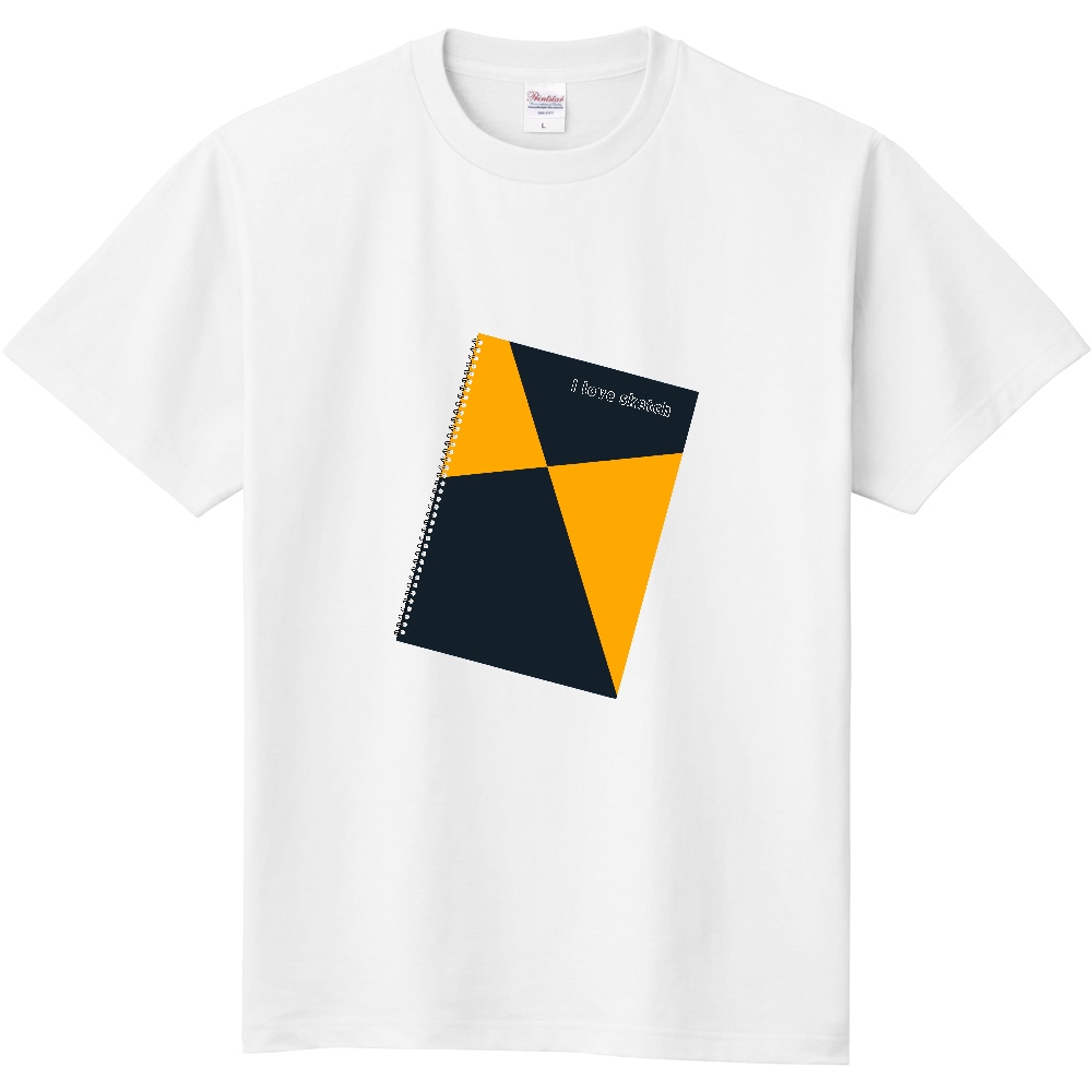 自由研究Tシャツ<スケッチブック・前面>