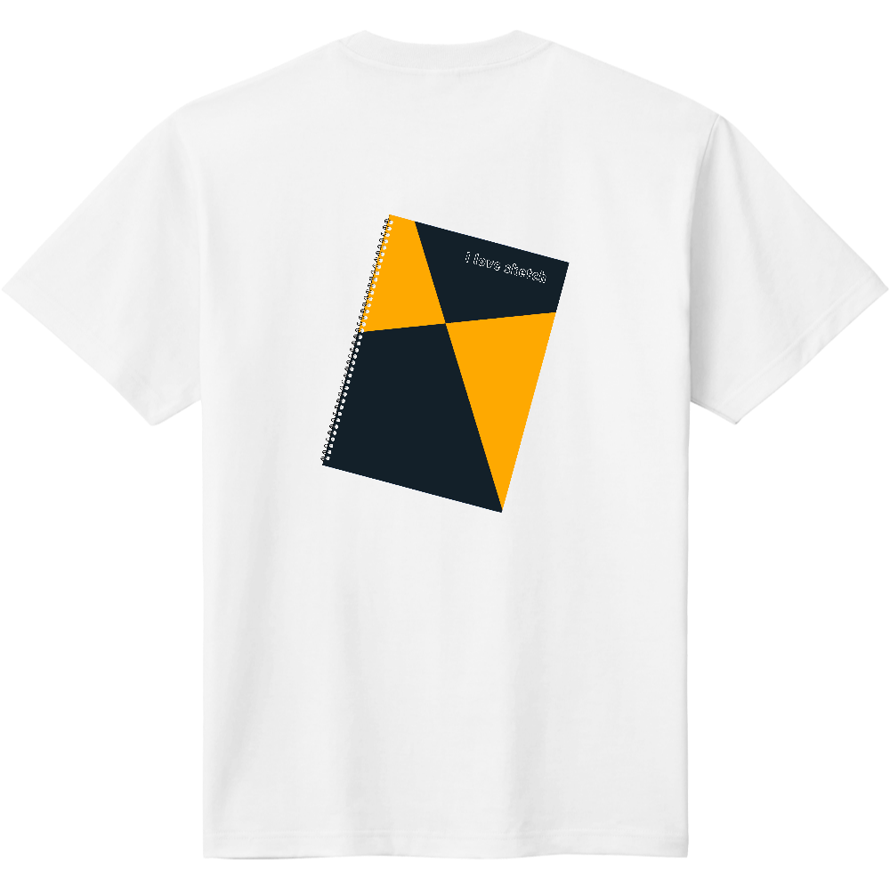 自由研究Tシャツ<スケッチブック・背面>