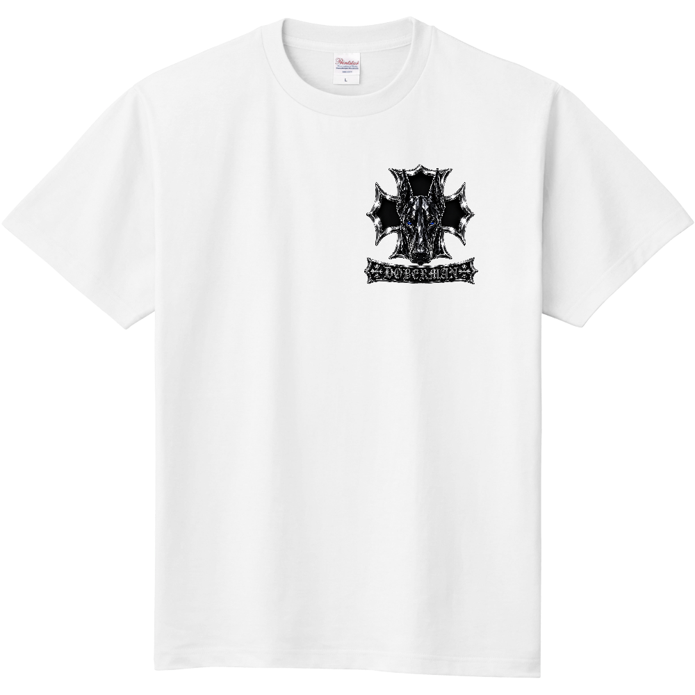 BLACK CRYSTAL CREST COLLECTION ― 愛犬の誇りを、胸元に輝かせる。 ― BLACK CRYSTAL CREST Tシャツ【ドーベルマン】