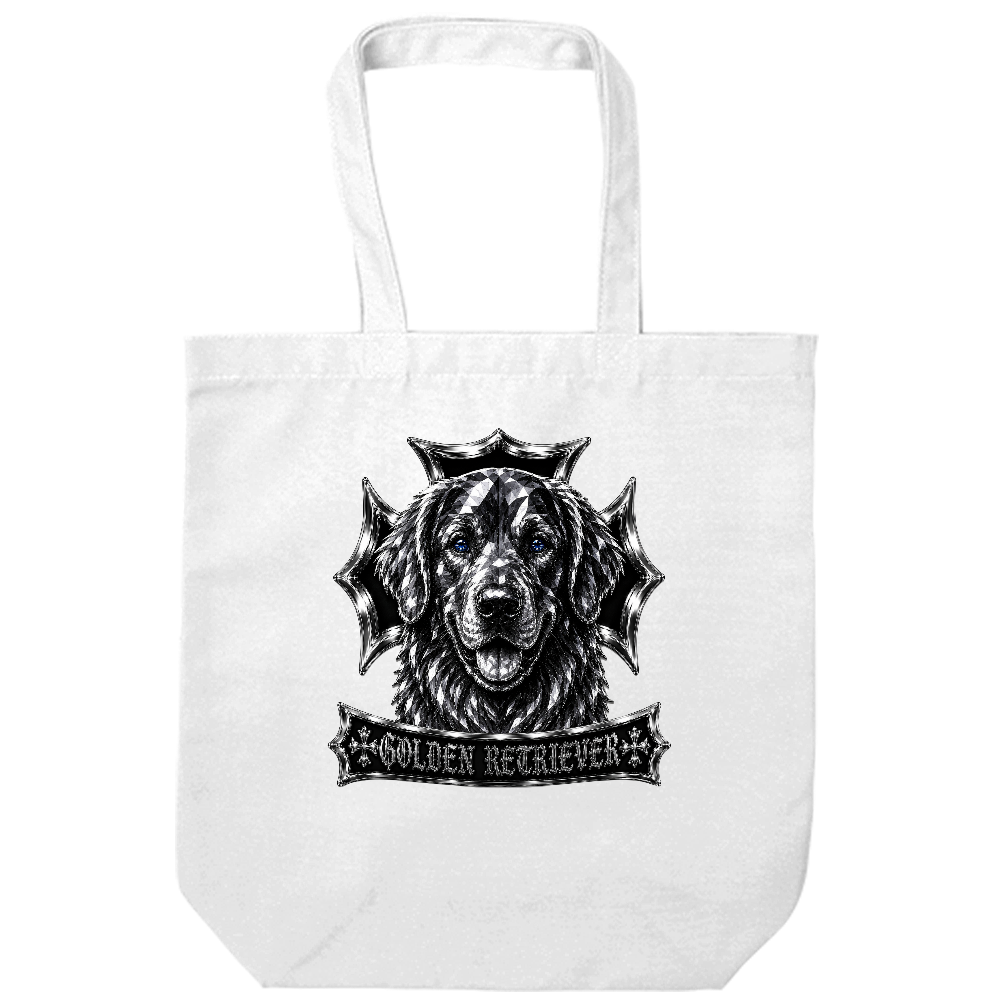 CRYSTAL CREST TOTE – GOLDEN RETRIEVER(ゴールデン・レトリバー) Tシャツシリーズから、待望のトートバッグが登場。
