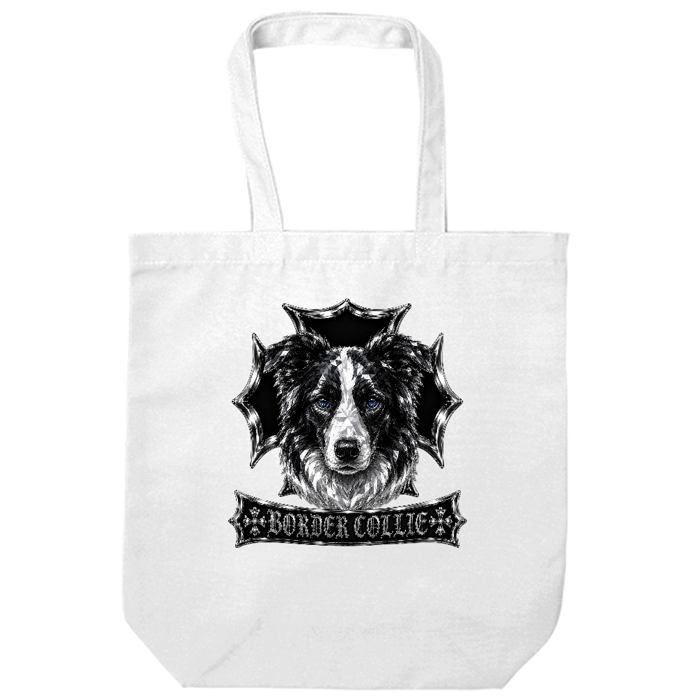 CRYSTAL CREST TOTE – BORDER COLLIE(ボーダーコリー)Tシャツシリーズから、待望のトートバッグが登場。