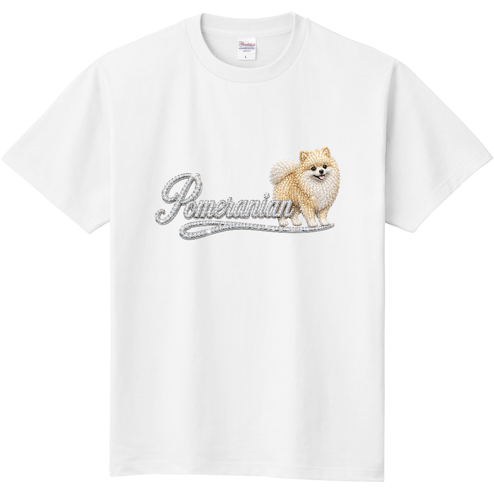 LUXURY CRYSTAL FRONT TEE – ポメラニアン