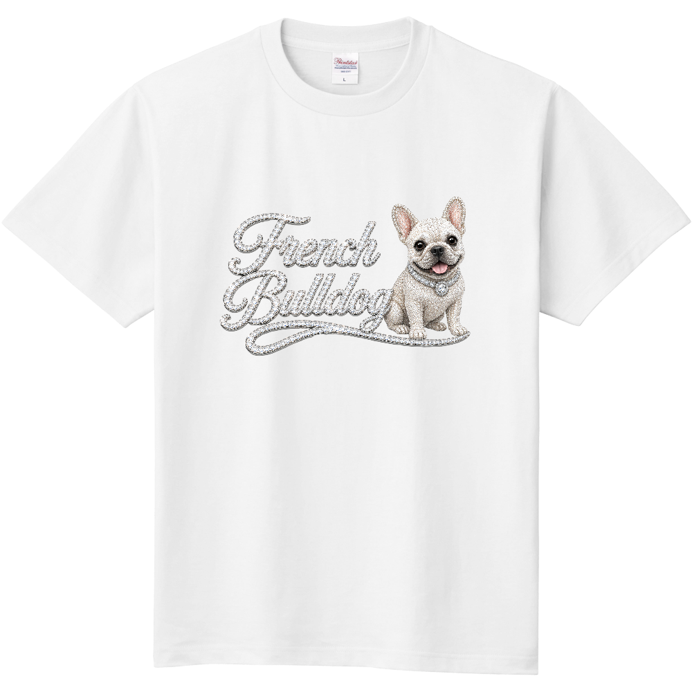 LUXURY CRYSTAL FRONT TEE – フレンチブルドッグ