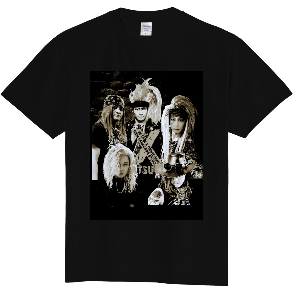 X-ATSUGIアー写Tシャツ(モノクロ)