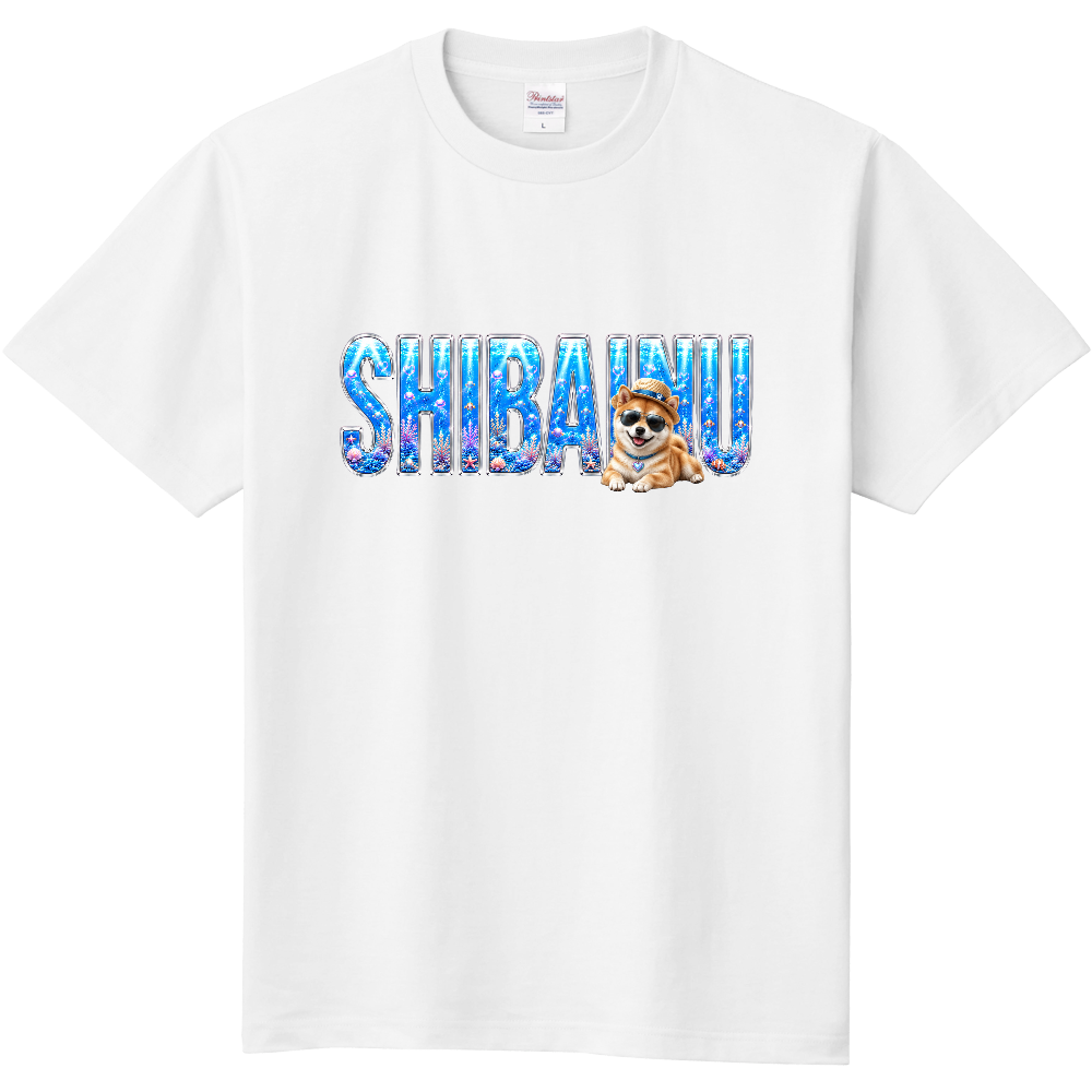 Ocean Crystal Heritage Front Print Tee – SHIBA INU（柴犬）