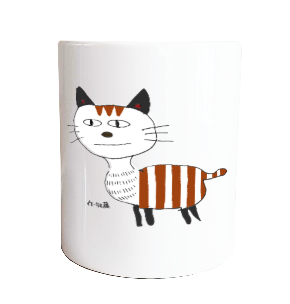 かとうどうぶつえん「ねこ」（加藤弥の定番マグカップ）