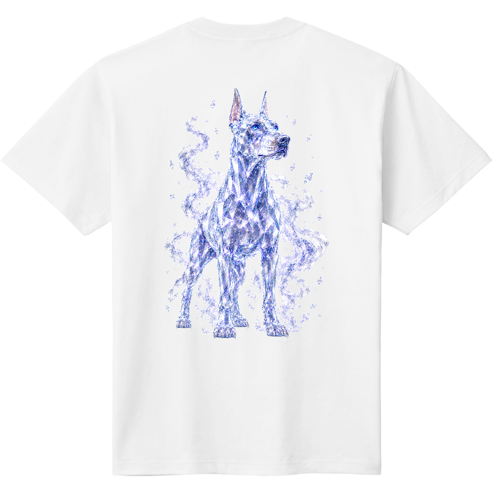 CRYSTAL SMOKE LEGACY – BACK BIG PRINT TEE – ドーベルマン
