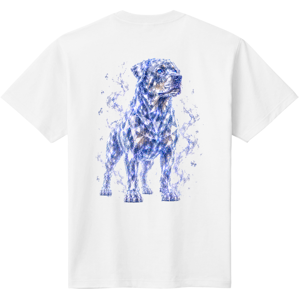 CRYSTAL SMOKE LEGACY – BACK BIG PRINT TEE – ロットワイラー