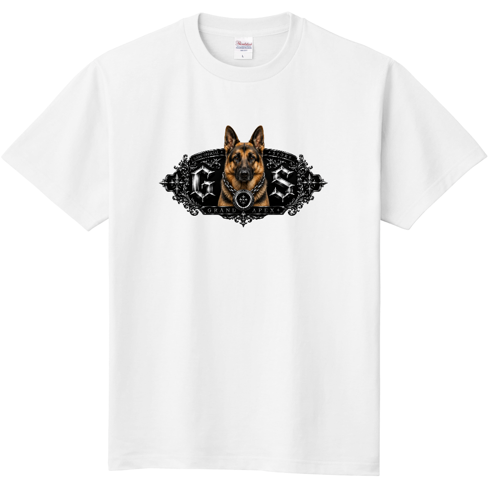 GABU OFFICIAL STORE – GRAND APEX OFFICIAL LOGO TEE – GERMAN SHEPHERD EDITION – ジャーマンシェパード