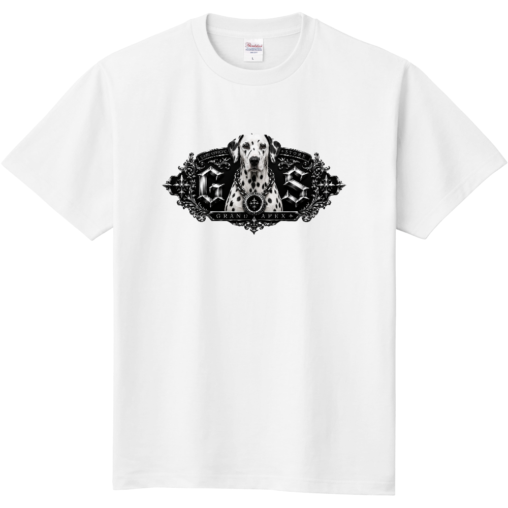 GABU OFFICIAL STORE – GRAND APEX OFFICIAL LOGO TEE – DALMATIAN EDITION – ダルメシアン