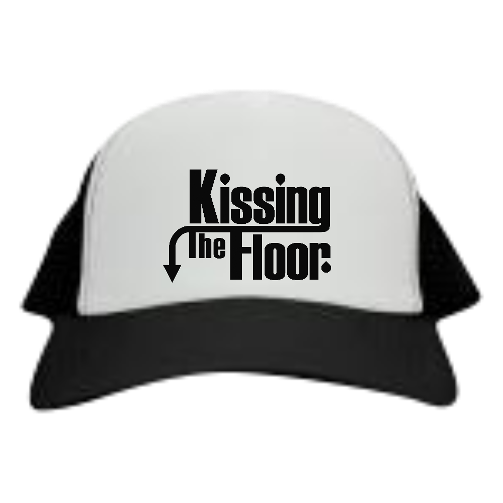 Kissing The Floor Black Logo Mesh Cap