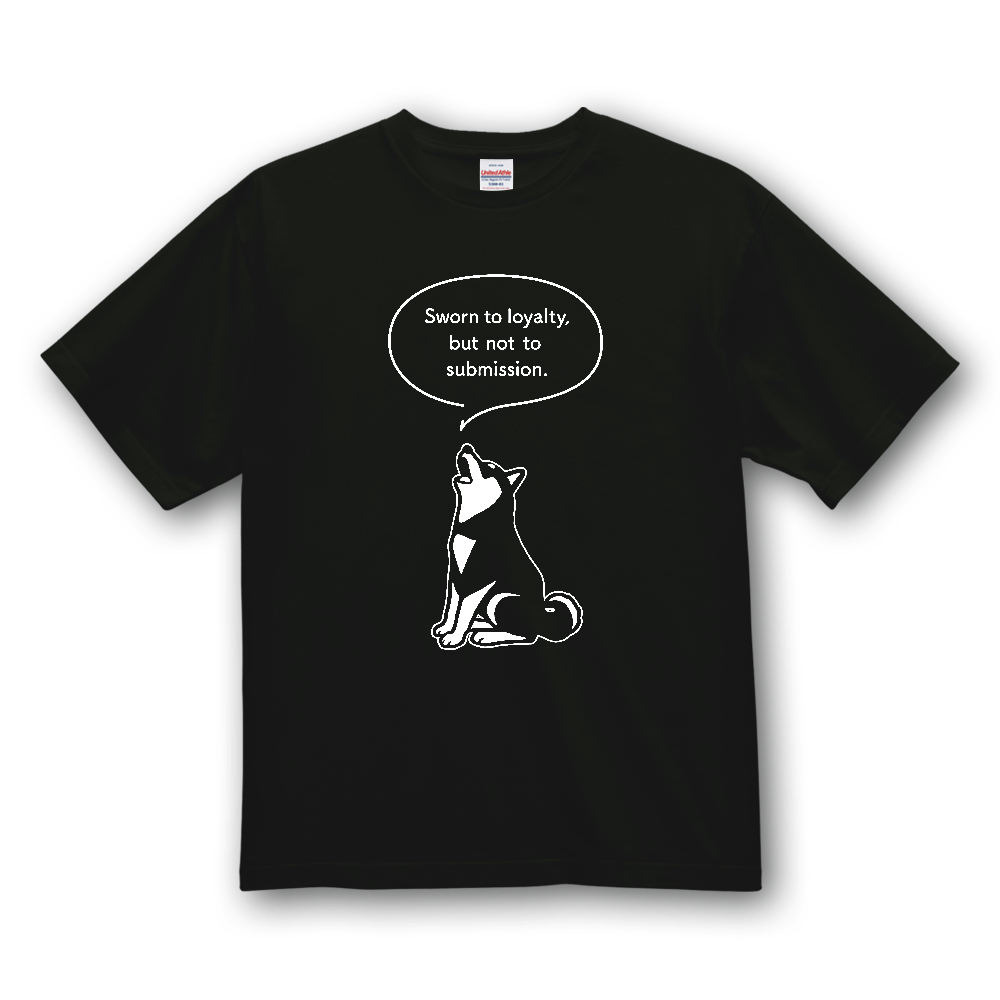 柴犬の主張【黒毛】〈濃色用〉／柴犬 Tシャツ［4.7oz］