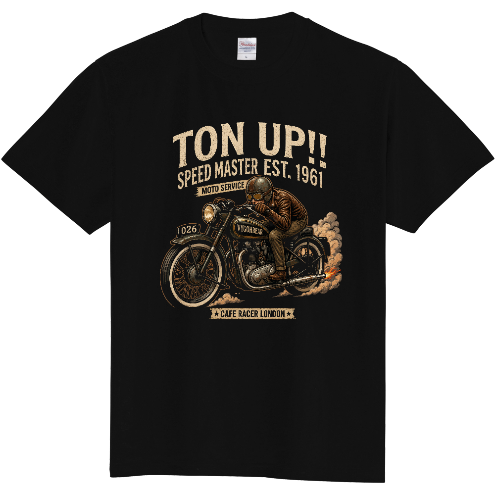 TON UP!!｜ヴィンテージ英国カフェレーサーTシャツ