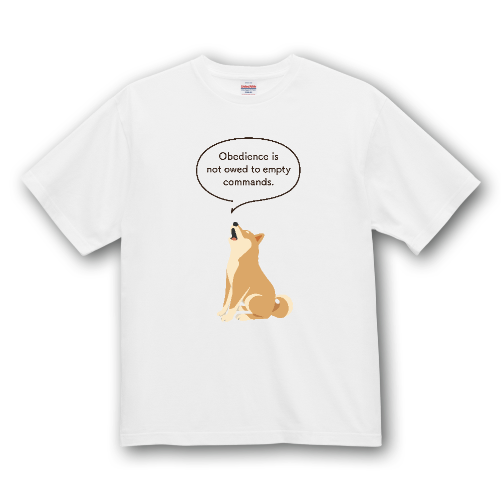 柴犬の主張【赤毛】／柴犬 Tシャツ［4.7oz］