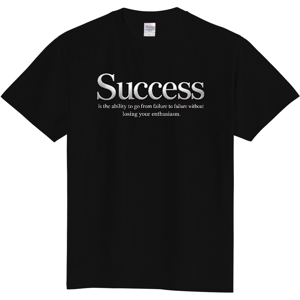 サクセスクロームメタル 3Dレタリングメッセージ モードストリートTシャツ