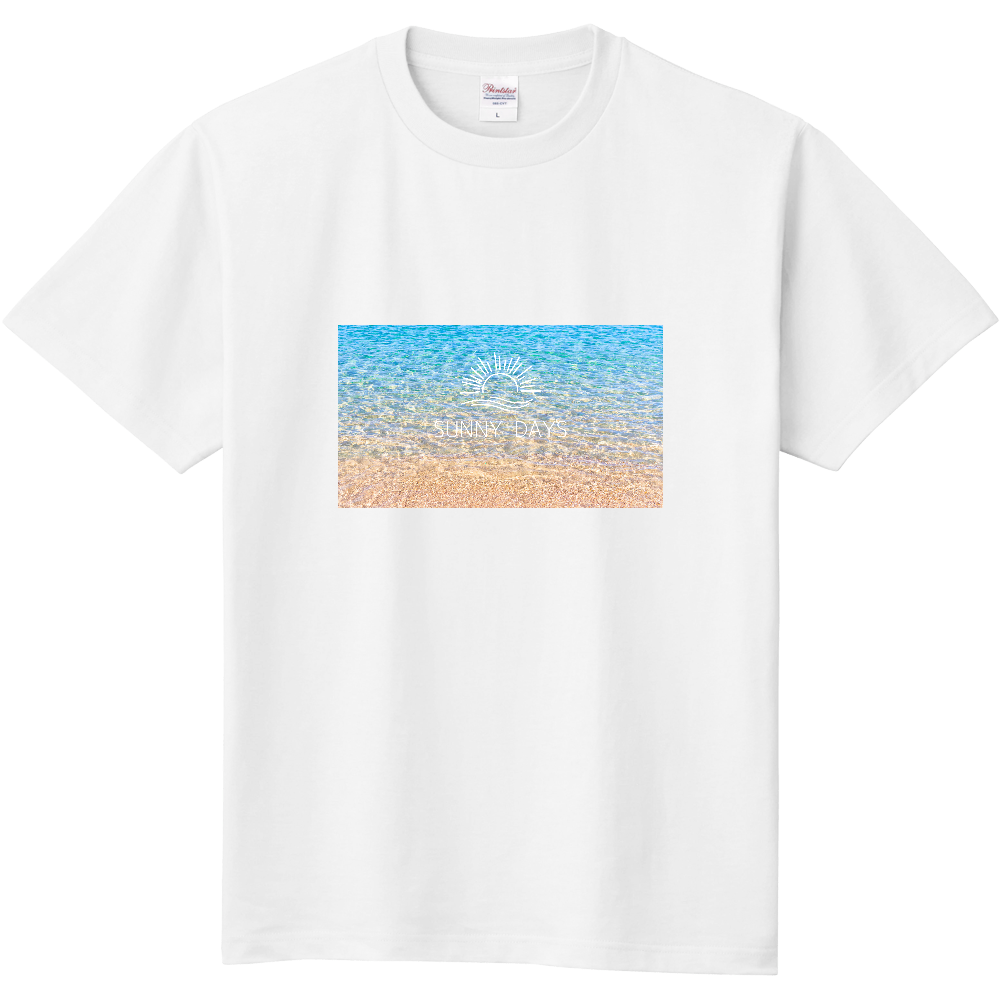 プリントTシャツ〜SUNNY DAYS 砂浜〜