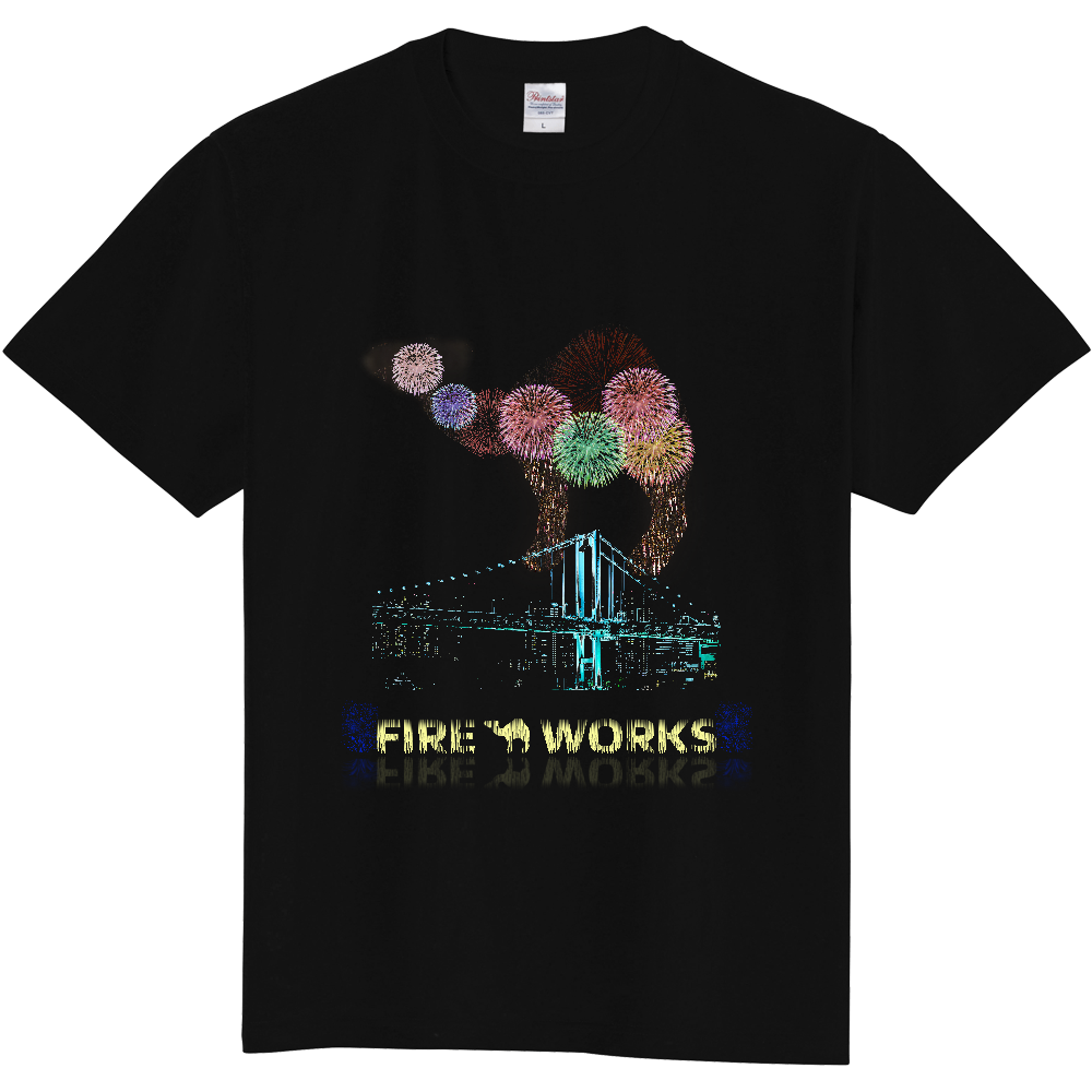 花火Tシャツ<日本・前面>