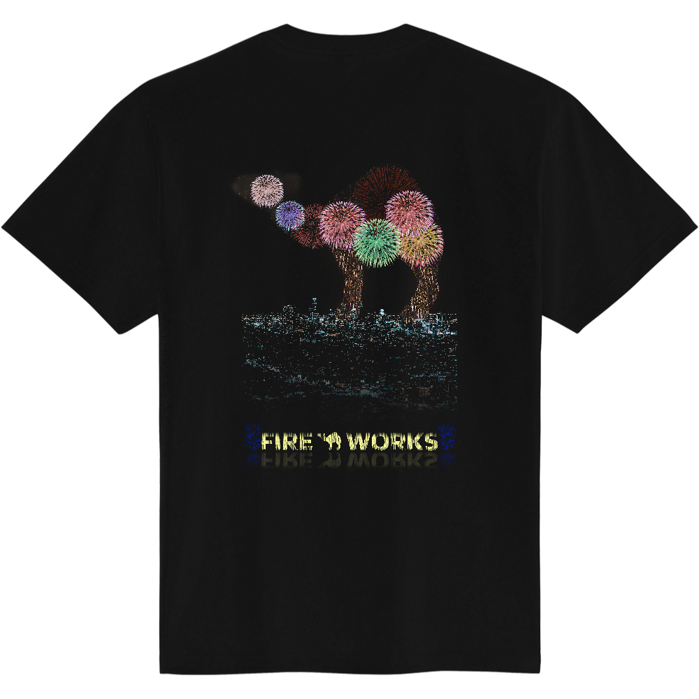 花火Ｔシャツ＜アメリカ・背面＞