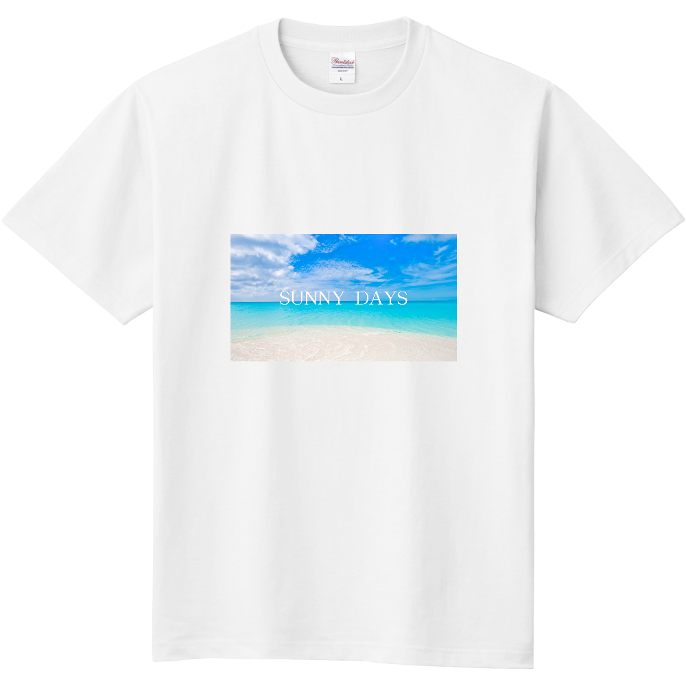 プリントTシャツ〜SUNNY DAYS 砂浜〜 キッズ
