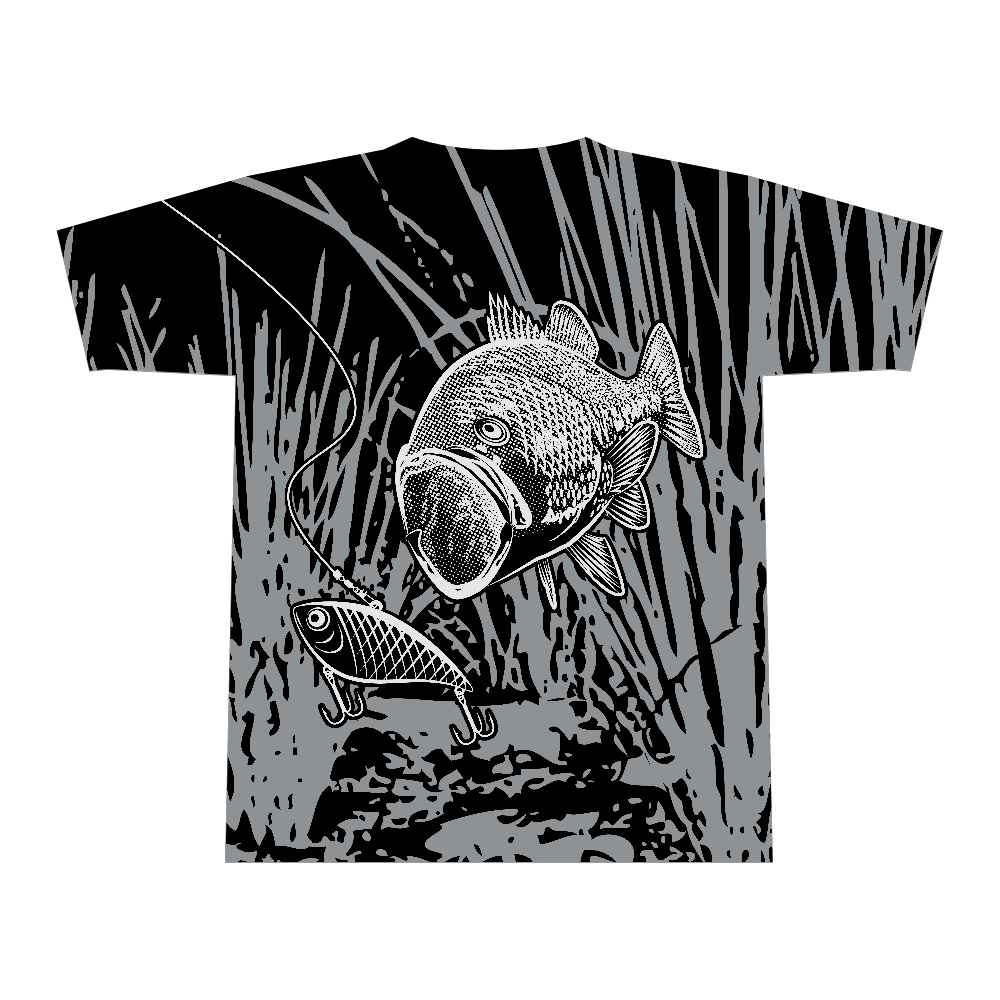 BLACK BASS2_W2-L (全面プリントTシャツ)