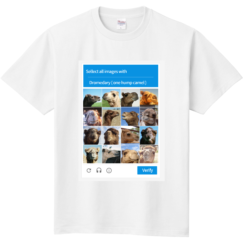 リキャプチャ風Tシャツ<前面>